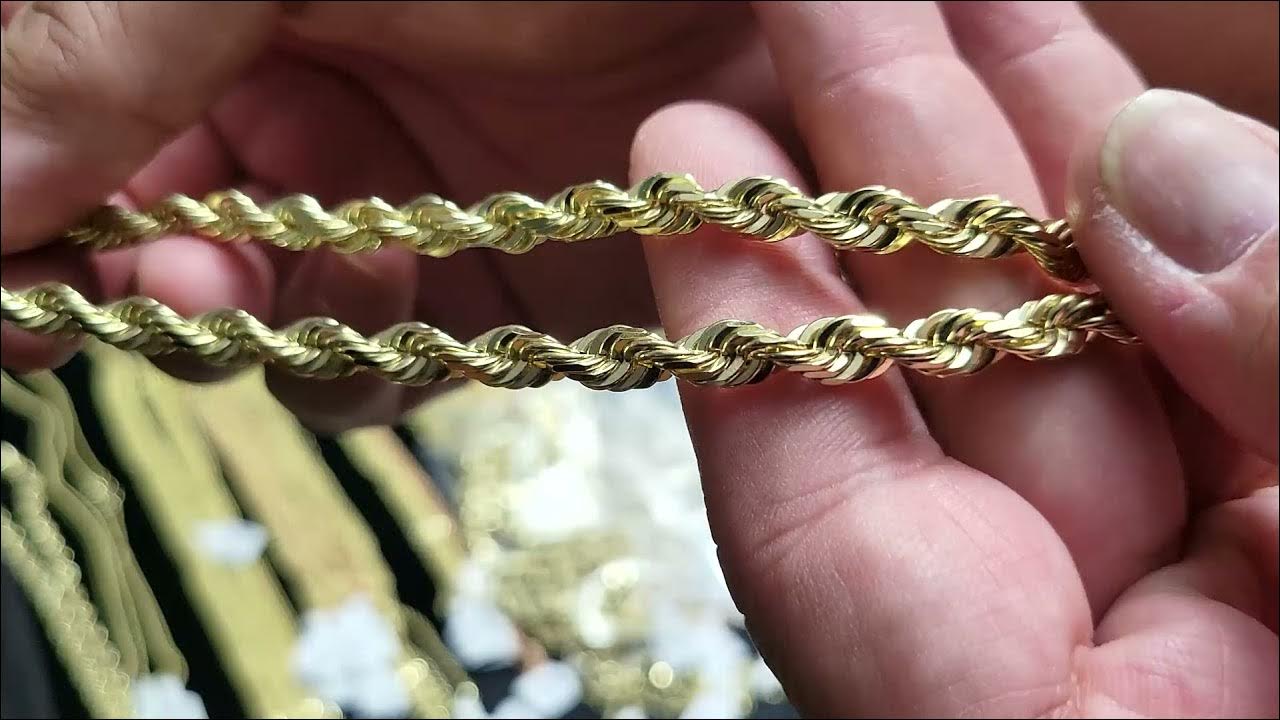 HAWAII ROPE CHAINS! 14K 6MM ROPE CHAINS UNBOXING! INVENTORY UPDATE! YouTube