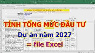 Latest 2027 Construction Project TOTAL INVESTMENT Spreadsheet in Excel Latest 2027 Construction Project TOTAL INVESTMENT Spreadsheet in Excel