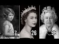 Queen elizabeth ii  0 to 96 years old evolution