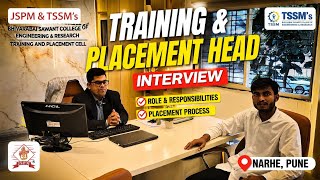 Training & Placement Head Interview | JSPM & TSSM Narhe | Placement Reality 2026 #jspm #placement 