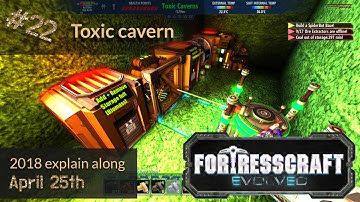 Toxic cavern - FortressCraft Evolved - Patch 21 2018 ep22