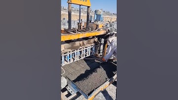 Concrete blocks are manually crafted using a blend of cement #howtomake