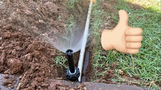 How to move  or extend sprinkler lines from an existing spot in your yard.