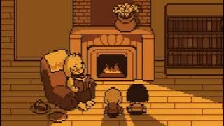 Undertale: Home (1 Hour Warm Fireplace Ambience)