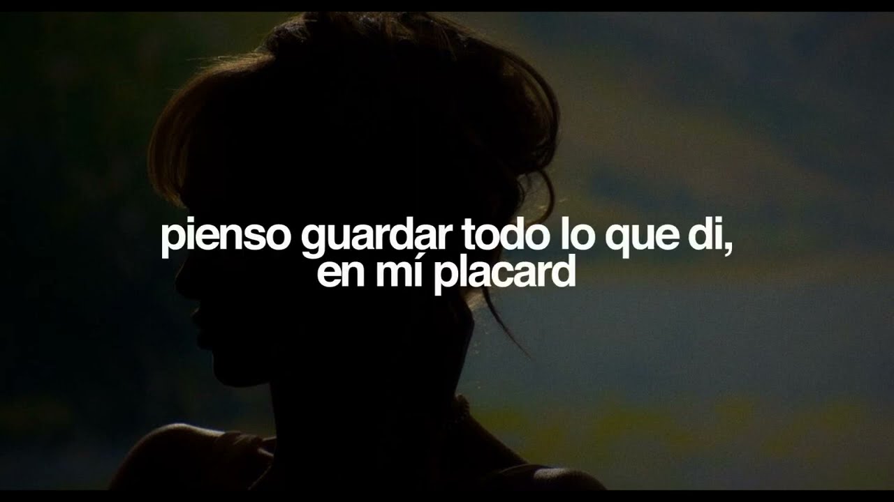 Ángela Torres  - PLACARD (LETRA)