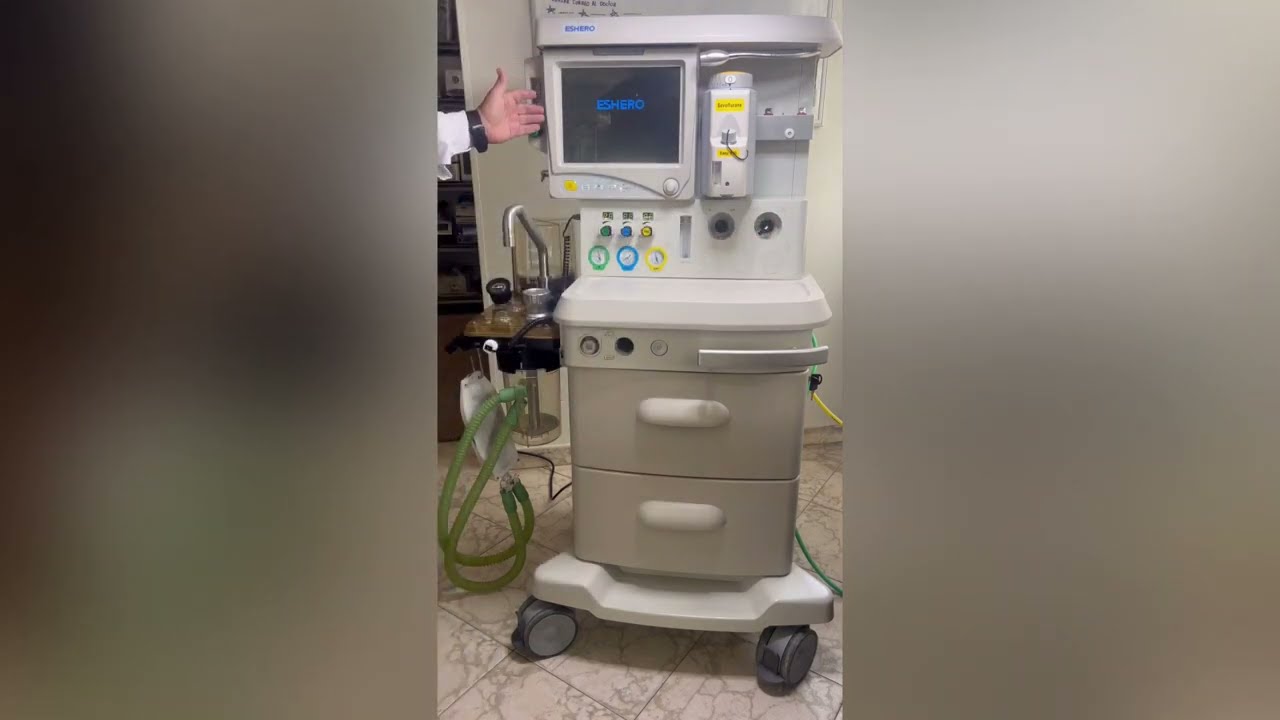 MAQUINA DE ANESTESIA AM-852 (ESHERO) FUNCIONAMIENTO BASICO