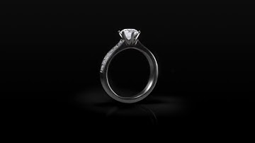 Rotating fall 13 sec video black background diamond