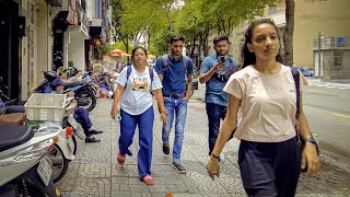 Walking Around Ho Chi Minh City Downtown Daytime