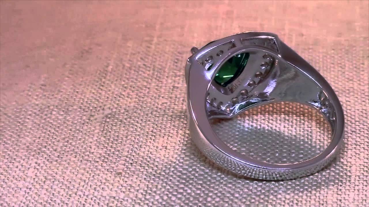 TRILLION CUT ALEXANDRITE AND WHITE OPAL SILVER RING