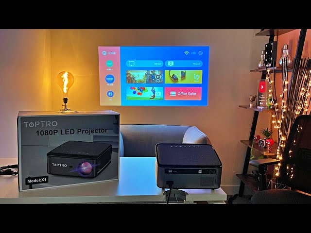 My Home Cinema Setup! Toptro X1 1080p LED Projector Review! 