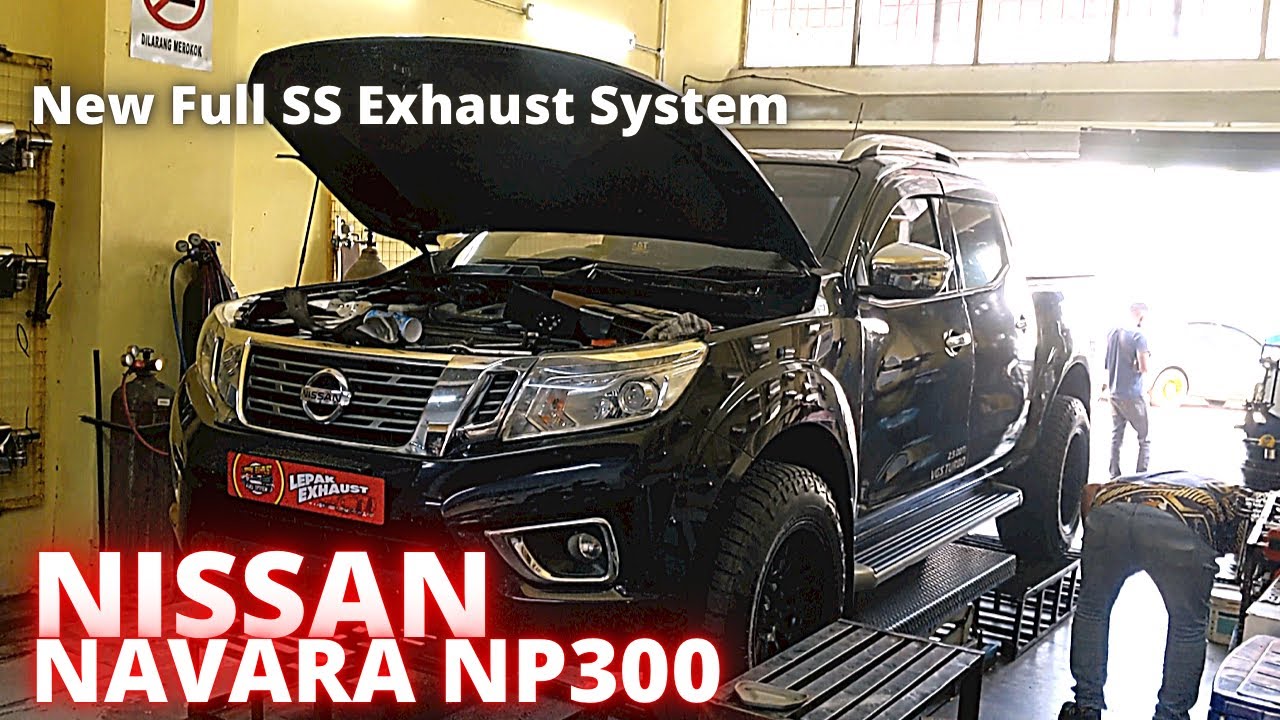 New Full SS Exhaust System NISSAN NAVARA NP300 YouTube