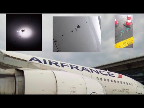 Air France A330 Incident Pointe Noire Congo Bullets On Fuselage Repatriation Flight Canceled Youtube