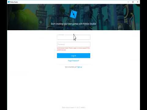 Roblox Studio Authentication Error Failed To Connect To The Server Youtube - roblox login system error