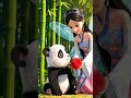 Sad Panda Gets Magic Ball 🐼✨ | Cute Fairy Story #funlearning  #shorts #kids #kidsblog #littlekids