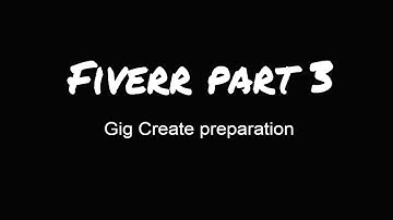 3. Fiverr Bangla Tutorial, part - 3, ( How to Create Gig 1)