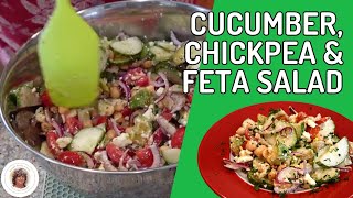 Fresh & Flavorful: Cucumber, Chickpea & Feta Salad  #salad #delicious by Momma Needs A Goal 103 views 2 months ago 6 minutes, 39 seconds