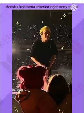momen saat Taehyung memberikan kacamatanya kepada army | Taehyung kasih hadiah ke army | BTS konser