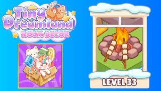 Tiny dreamland room decor level 33 solution walkthrough 