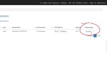 Vigiles User Guide: Subscribing to Automated Vulnerability Notifications