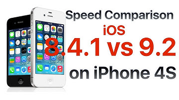 iPhone 4S iOS 8.4.1 vs iOS 9.2 (Final Release)