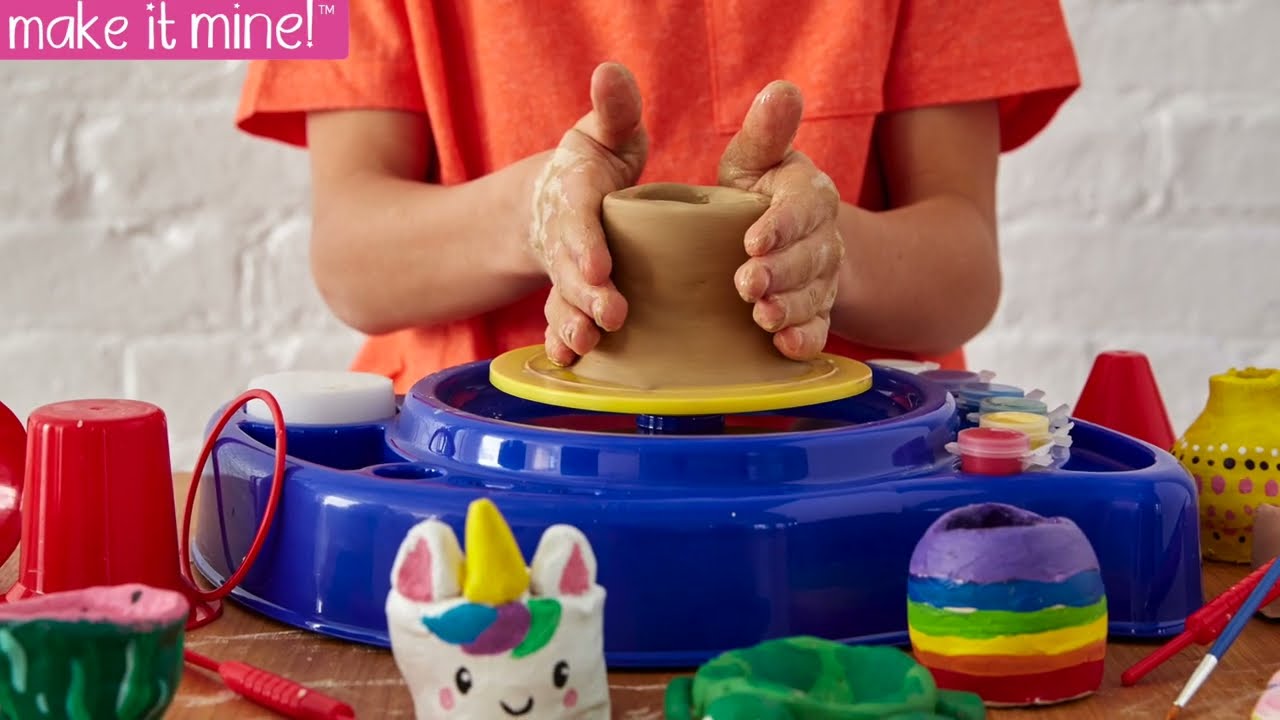 Pottery Wheel For Kids Sunflower Theme Kids Pottery Wheel Kit