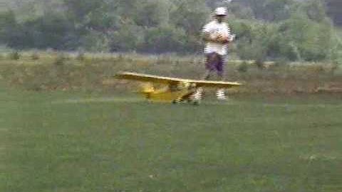 Sig 1/4 Quarter Scale Piper Cub J-3 R/C Model Airplane Saito Futaba IMAA AMA
