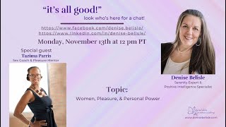 Celebrity Episode 118 “It’s all good” Look who’s here for a chat! with Tazima Parris and Denise Belisle Profile