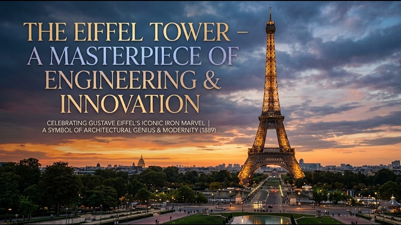 The Eiffel Tower ~🗼🌃~ A Masterpiece of Engineering and Innovation