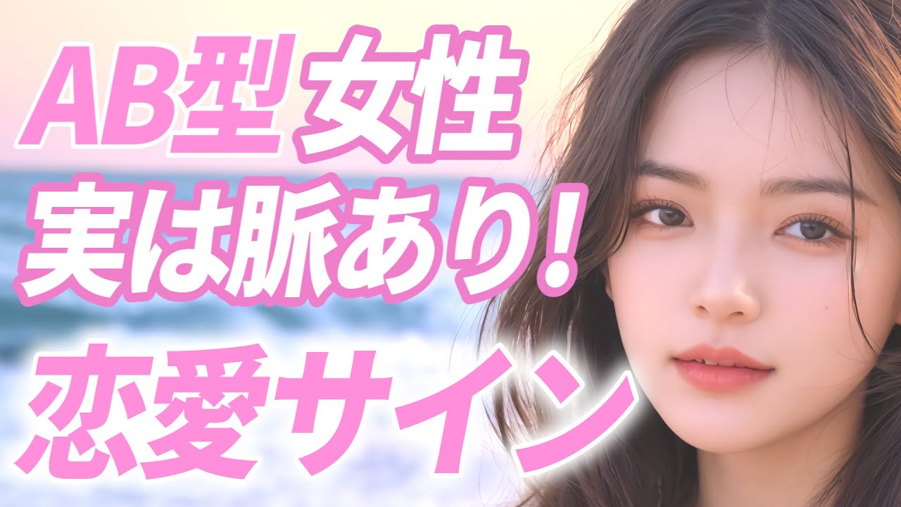 脈あり確定！AB型女性の恋愛サイン！見逃し厳禁５選！