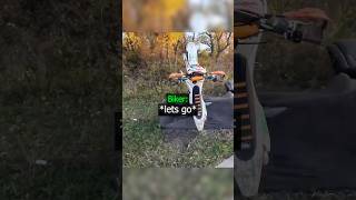 Biker Crashed Bike !😱