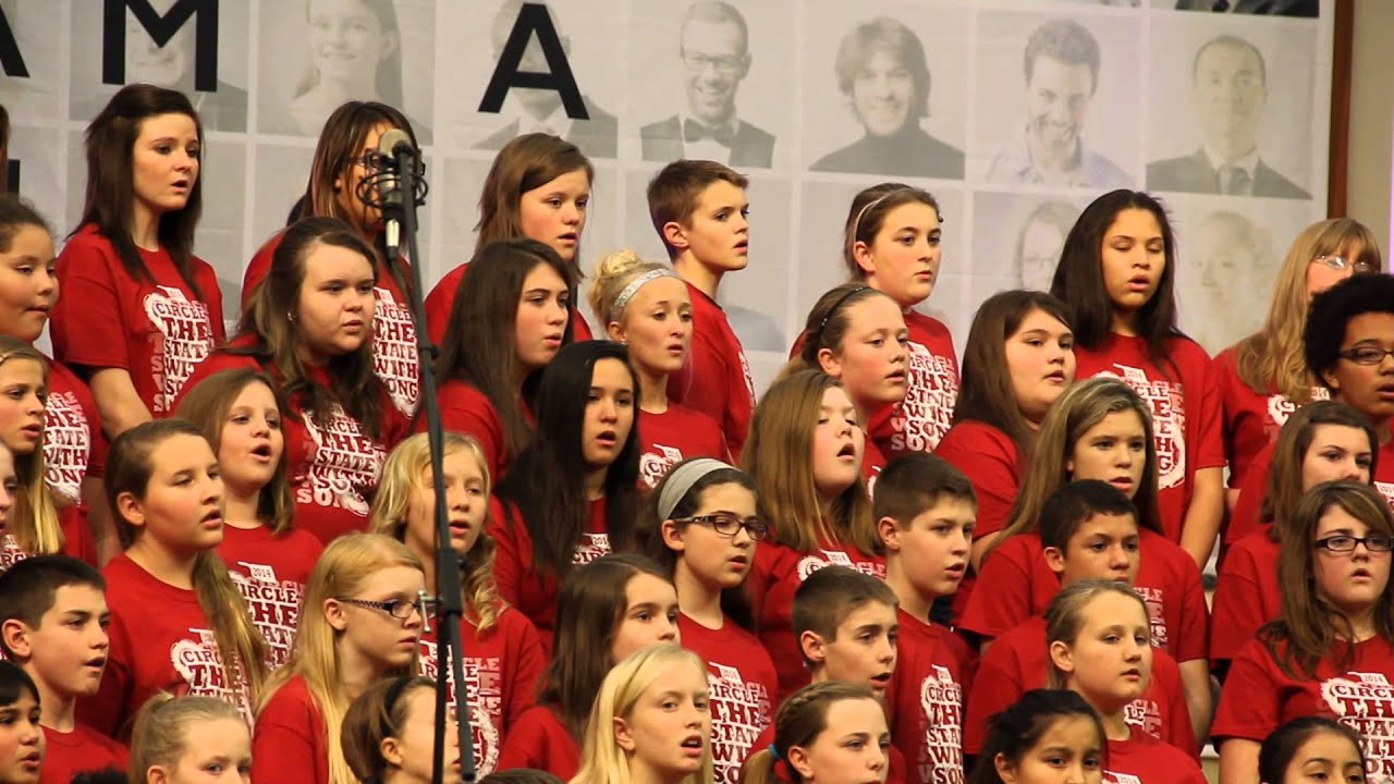 Circle the State with Song "Hold On!" Chase Smithey singing with Choir