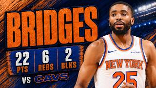 Mikal Bridges 22 pts 6 rebs 2 blks vs Cavs 2026 PO G3