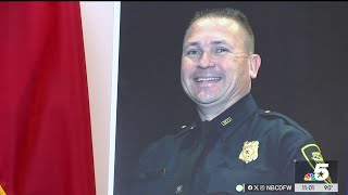 Fort Worth police transport body of fallen officer to funeral home | NBCDFW