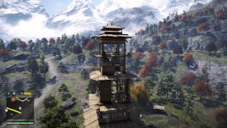 Far Cry 4 - Bell Tower Liberated Via Gyrocopter Buzzer Landing Quick Banashurs Song Unlocked