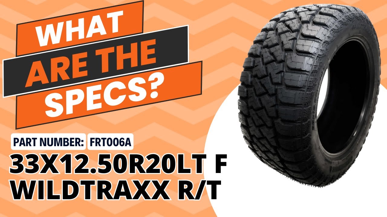 Landspider Wildtraxx R/T 33x12.50r20 12 ply - Part Number- FRT006A