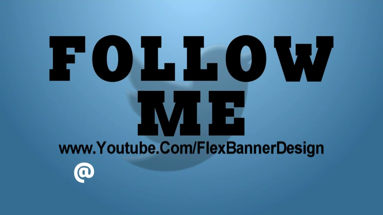 Flex Banner Design Channel Outro Video