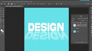 HOW TO CREATE THE TEXT REFLECTION EFFECT IN ADOBE PHOTOSHOP UNDER 1 MINUTE.