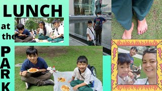 How We Nanay Sons Spent Our Lunch Date At The Park Ice-Candy Dessert Green Grass