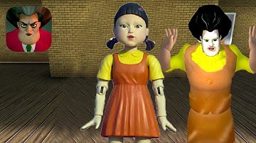 Scary Teacher 3D Squid Game New Update Teacher Doll Chapter 1 & 2 Gameplay Walkthrough (IOS ANDROID)