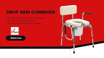 Drop Arm Commode