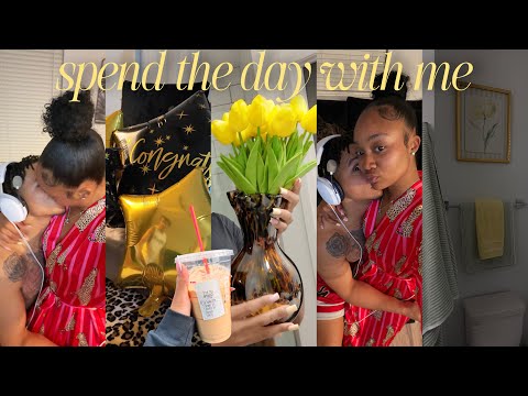 Spend A Chill Day With Me | Dunkin Run, Celebrating My Man, Shein Haul + Bathroom Decorating