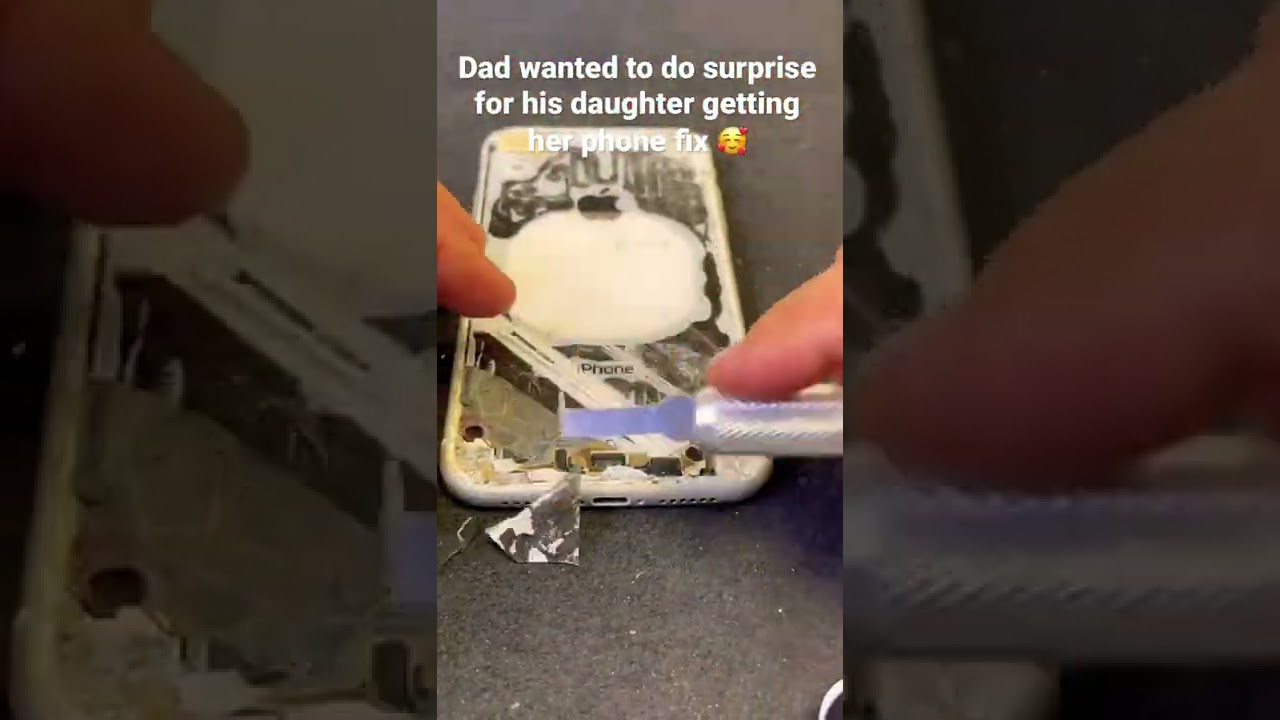 Dad wanted her daughter to be happy , he fixed her 