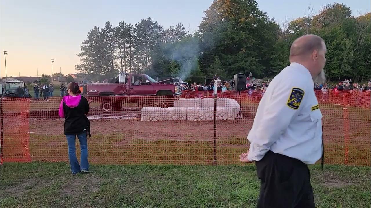Posen Potato Festival 1st annual burnout contest 4x4 competition YouTube