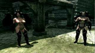 Skyrim  Big Boobed Demon Lydia And The Hot Succubus 
