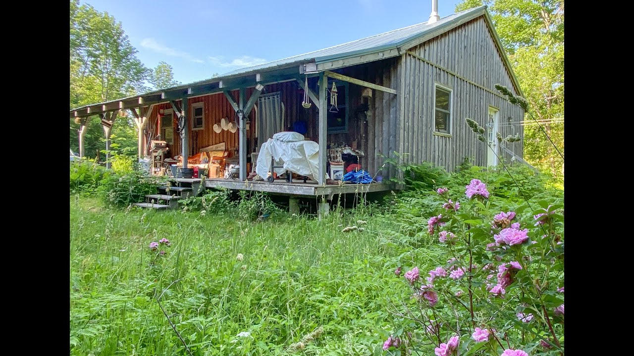 SOLD Off Grid Post & Beam Cabin on 72 +/ acres Maine Real Estate