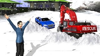 Snow Rescue Excavator Sim - Gameplay Android screenshot 2