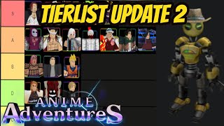Anime Adventures Mythical Tier List Update 2 0