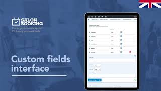 Salon Booking System - Custom fields interface - ENGLISH