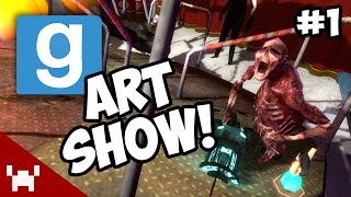 GMOD ART SHOW! - Spooky Playground! - Ep. 1 (Sandbox Ft. Ze, Gassy, & Ohm)