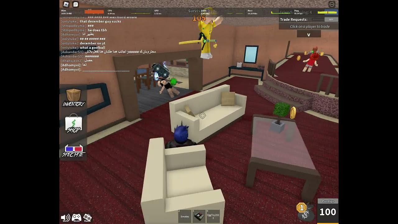TAPPED AND CLIPPED! Roblox Murder Mystery 2 YouTube